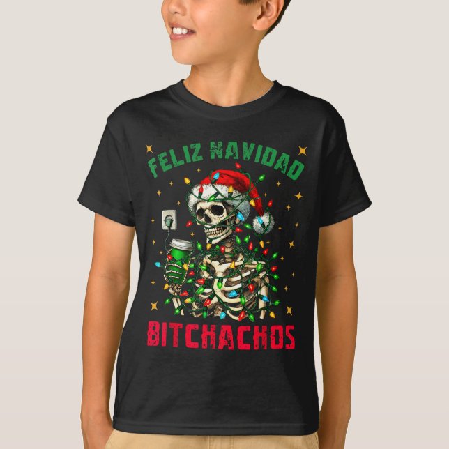Camiseta Feliz Navidad Achos Shirt Merry Xmas Christmas Lig (Frente)