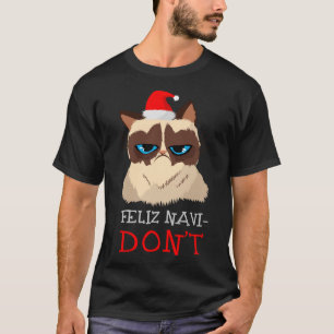 Camiseta Feliz Navidad Cat Lover Feliz Navi-Don Chrismas