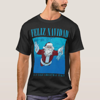 Camiseta feliz navidad cheira como amigo espírito de natal