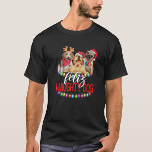 Camiseta Feliz Navidad Dog Holiday Paja