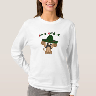 Camiseta Feliz Navidad! Macaco bonito