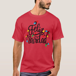Camiseta Feliz Navidad Natal Light Felry Xmas