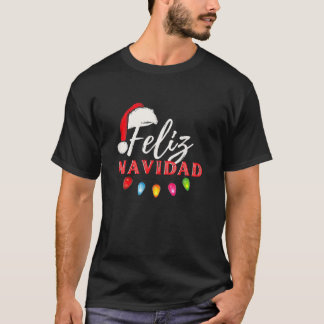 Camiseta Feliz Navidad Natal Luz Natal Engraçado