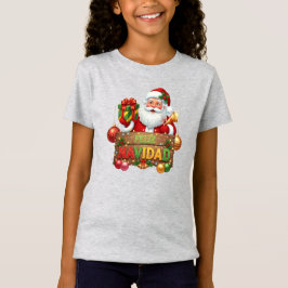 Camiseta Feliz Navidad Santa Natal