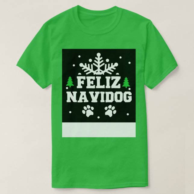 Camiseta Feliz Navidog (Frente do Design)