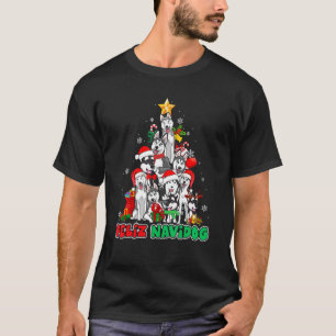 Camiseta Feliz Navidog Feliz Navidad Natal Hus Siberiano