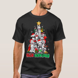 Camiseta Feliz Navidog Feliz Navidad Natal Siberian Hus