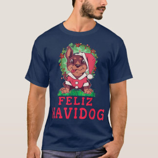 Camiseta Feliz Navidog Feliz Navidad Navidad Estrelas de Na