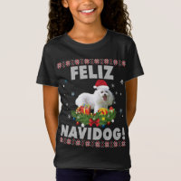 Feliz Navidog Poodle Dog Ugly Sweater Natal Sa