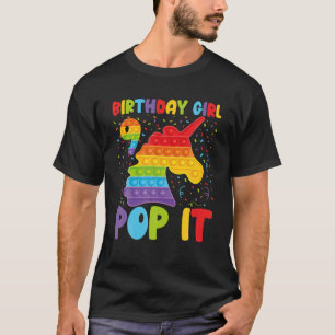 Camiseta Feliz Nona-Pop, Garota De Aniversário, Unicórnio D
