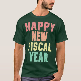 Camiseta Feliz Novo Ano Fiscal Vintage