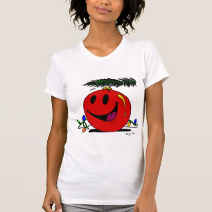 Camiseta Feliz Ornament Mulher Petite T-Shirt