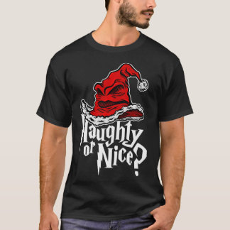 Camiseta Feliz ou bom chapéu de Natal