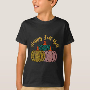 Camiseta Feliz Outono para Todos Leopardo Abóbora Para Aman