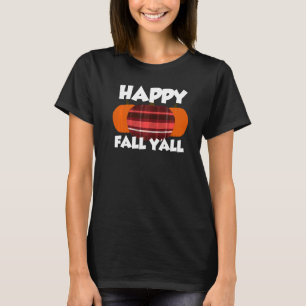 Camiseta Feliz outono Vocês todos Ação de Graças Pumpkin Fl