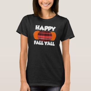 Camiseta Feliz outono Vocês todos Ação de Graças Pumpkin Fl
