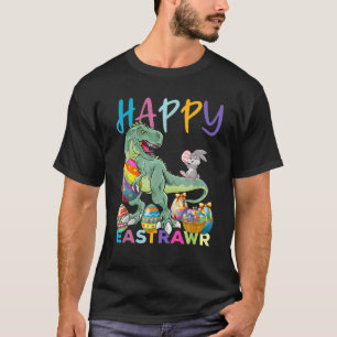 Camiseta Feliz Ovo De Coelhinho De Páscoa E Árvore Cuta D