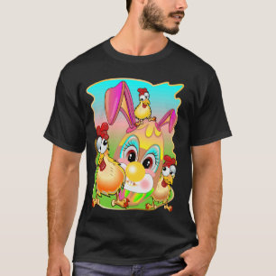 CAMISETA FELIZ OVOS DE PÁSCOA FRANGO OVOS MAIS BARATOS