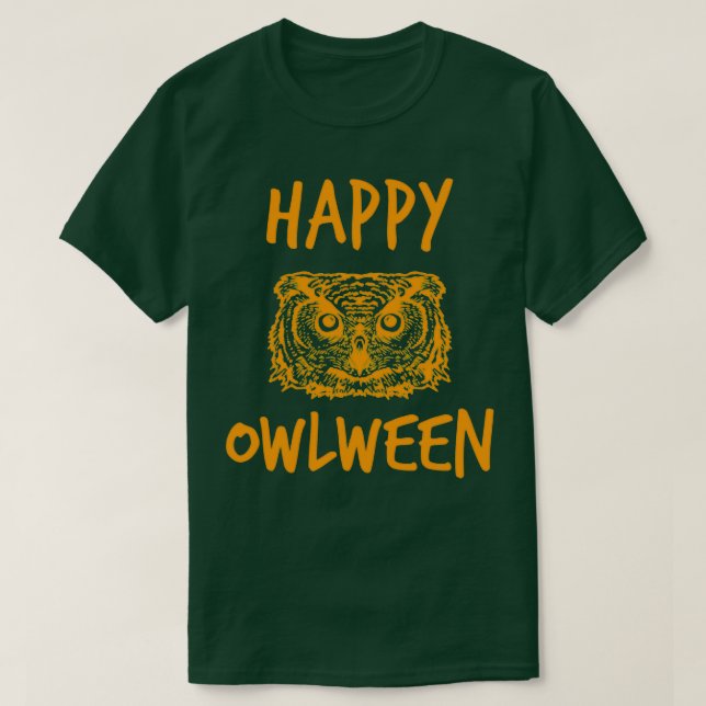 Camiseta Feliz Owlween (3) (Frente do Design)