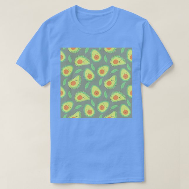 Camiseta Feliz padrão Avocado 7 (Frente do Design)