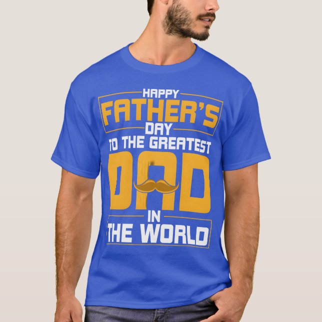 Camiseta Feliz Padre Dayohe Grande Pai Mens Pai (Frente)