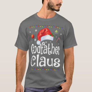 Camiseta Feliz padrinho Claus Papais noeis de pijama de Nat