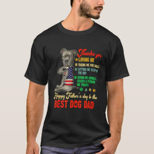 Camiseta Feliz Pai De Cachorro Dia de os pais Do Filho Filh