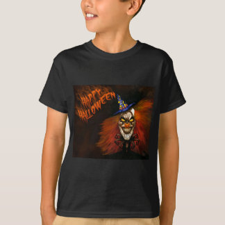 Camiseta Feliz Palhaço Assustador do Halloween