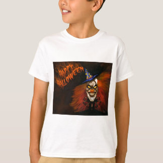 Camiseta Feliz Palhaço Assustador do Halloween