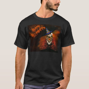 Camiseta Feliz Palhaço Assustador do Halloween
