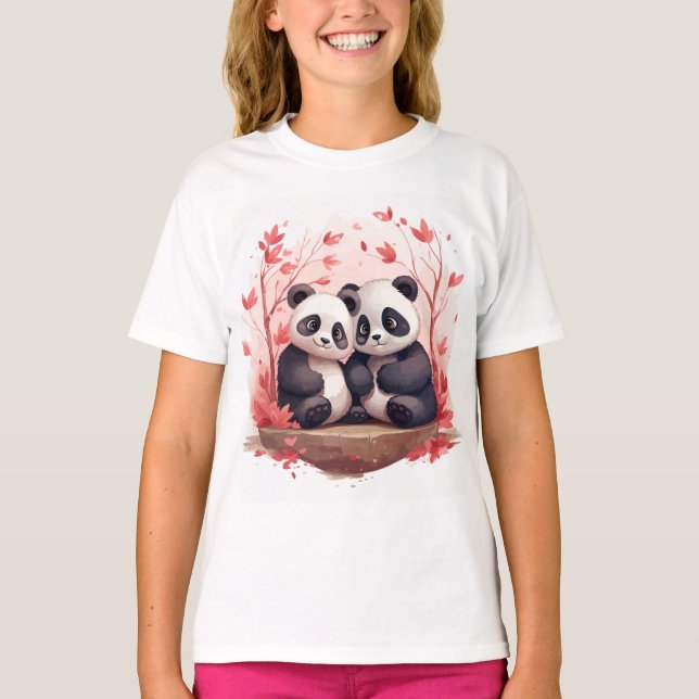 Camiseta Feliz Panda Junto (Frente)