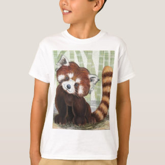 Camiseta Feliz Panda Vermelha