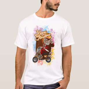 Camiseta Feliz Papai noel de Natal
