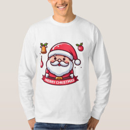 Camiseta Feliz Papai noel de Natal