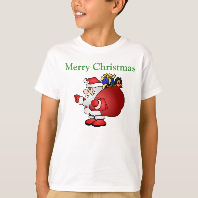Camiseta Feliz Papai noel de Natal (Frente)