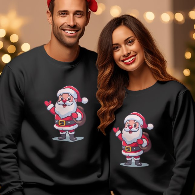 Camiseta Feliz Papai noel de Natal (Criador carregado)