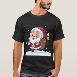 Camiseta Feliz Papai noel de Natal