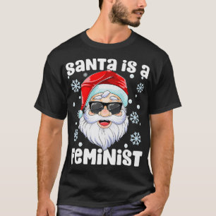 Camiseta Feliz Papai noel de Natal é um Natal Engraçado Fem