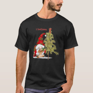 Camiseta Feliz Papai noel de Natal Gnomo Papai Noel Eu Acre