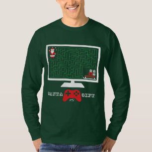 Camiseta Feliz Papai noel de Natal Presente