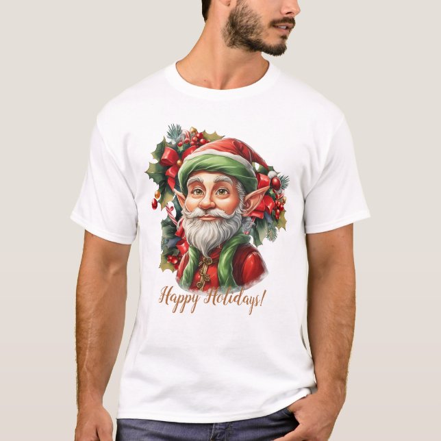 Camiseta Feliz Papai noel Elf (Frente)