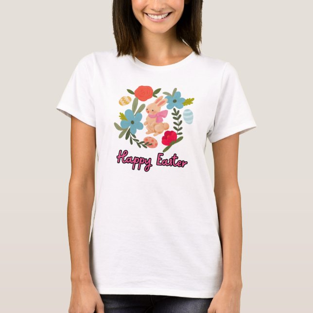 Camiseta feliz páscoa (Frente)