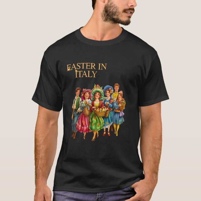 Camiseta Feliz Páscoa Buona Pasqua (Frente)