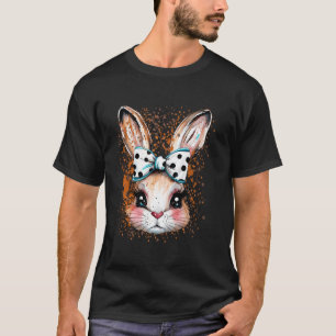 Camiseta Feliz Páscoa Coelhinho Fofo Caça aos Ovos de Prima