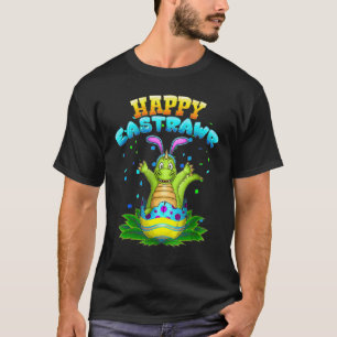 Camiseta Feliz Páscoa de Eastrawr Cute Sunday Dino
