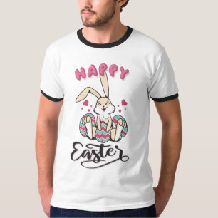 Camiseta Feliz Páscoa do adorável Coelho da Páscoa