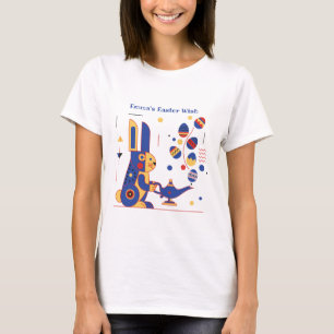 Camiseta Feliz Páscoa Fofa Personalizada adicione seu texto