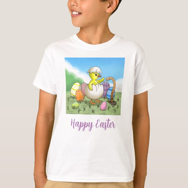 Camiseta Feliz Páscoa Frango (Frente)