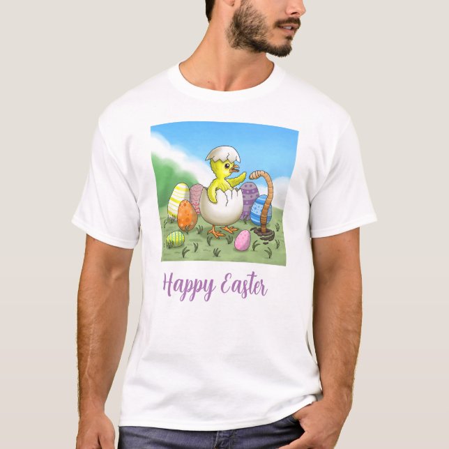 Camiseta Feliz Páscoa Frango (Frente)