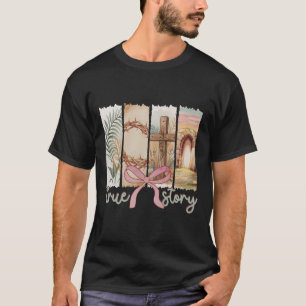 Camiseta Feliz Páscoa História Verdadeira Ele Ressuscitou C